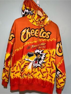 Flamin' Hot Graphic Hoodie - Orange